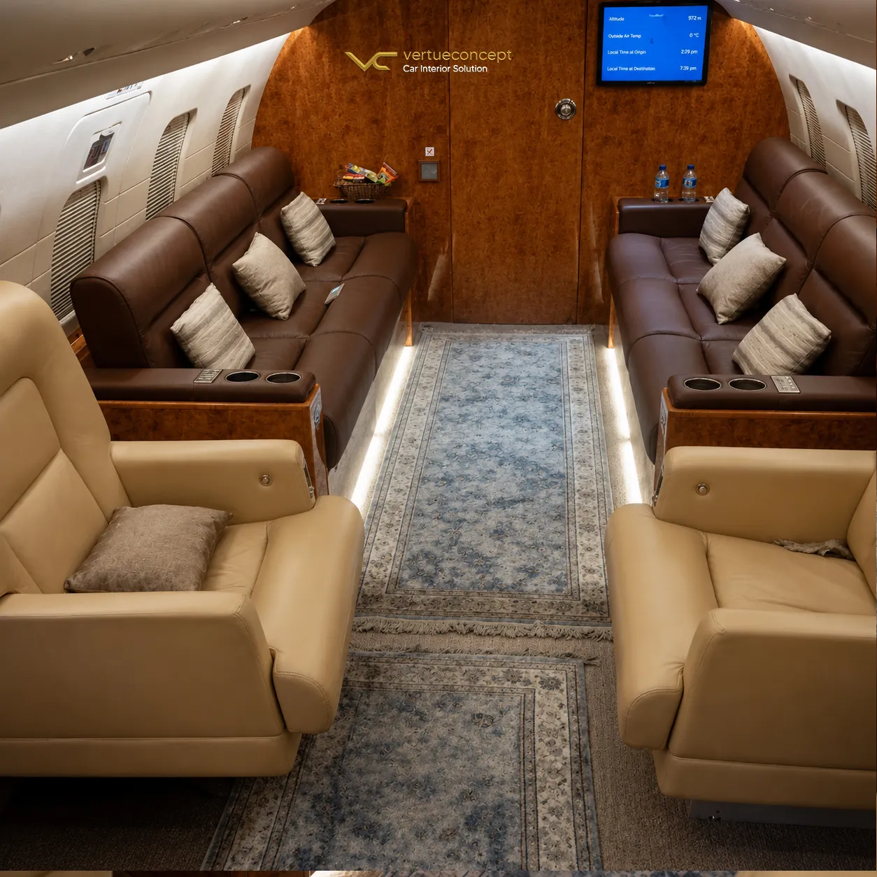 Private Jet Interior